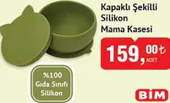 KAPAKLI ŞEKİLLİ SİLİKON MAMA KASESİ